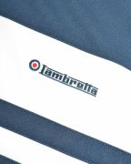 Felpa Lambretta con zip blu navy / bianca