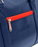 Borsa Lambretta sportiva retrò grande, blu navy/bianca