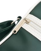 Borsa con tracolla Lambretta verde/bianco