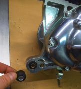 Lower rubber silentblck bush (in engine) for rear suspension unit for  Lambretta J