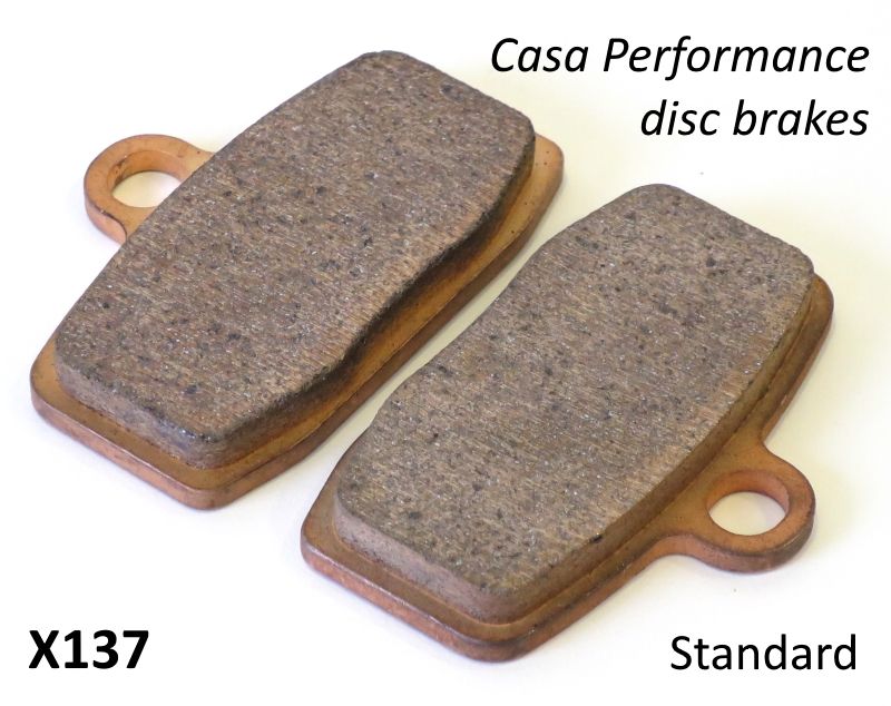 Pair of touring pads for Casa Performance hydraulic disc brakes X130