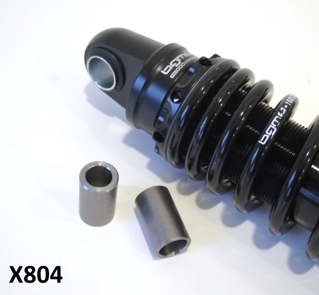 Pair of reduction bushes to convert S3 BGM rear shock absorber for Lambretta Lui Vega Cometa