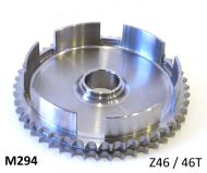High quality Italian made 46T clutch crownwheel sprocket bell for Lambretta LI + TV2/3 + Special + SX + DL125/150cc + Serveta