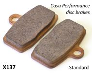 Pair of touring pads for Casa Performance hydraulic disc brakes X130