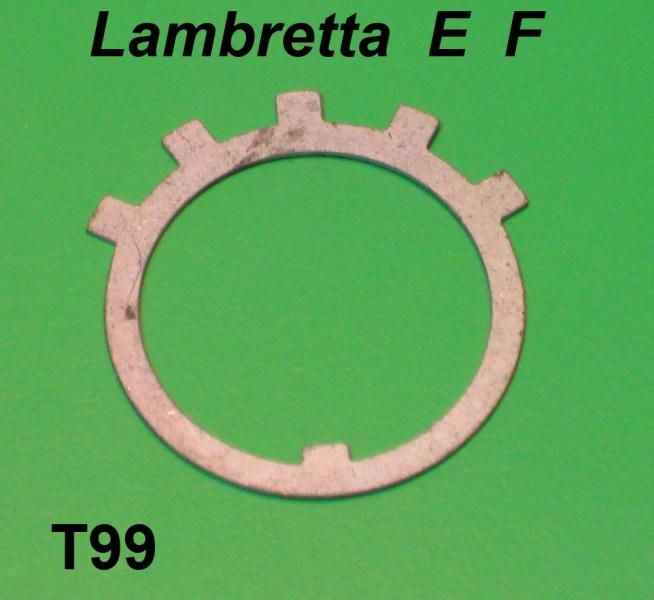 Left hand side rear suspension tab lock washer Lambretta E + F