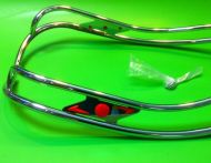 Doppi bordini con gemme rosse per scudo tipo 'Ulma' per Lambretta LI S1/S2 + TV1 + TV2