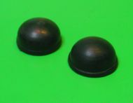 Pair of rubber endcap covers for rear suspension torsion bar for Lambretta D + LD (Sold as a pair)