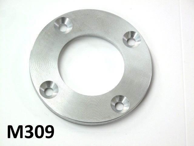 Flangia porta paraolio (lato catena) in alluminio per albero motore Lambretta DL