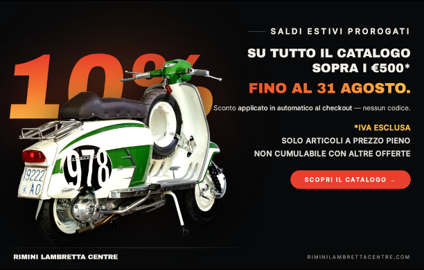Rimini Lambretta Centre - 10% di sconto su tutti gli ordini sopra i 500&euro;
